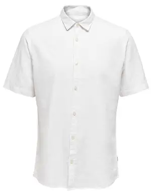 ONLY & SONS onsCAIDEN SS LINEN SHIRT RE 22009885