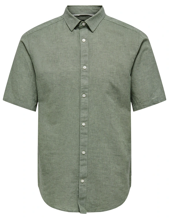 ONLY & SONS onsCAIDEN SS LINEN SHIRT RE 22009885