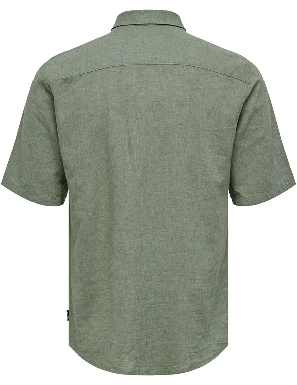 ONLY & SONS onsCAIDEN SS LINEN SHIRT RE 22009885