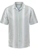 ONLY & SONS ONSCAIDEN SS STRIPE LINEN RESORT SH 22026109