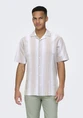 ONLY & SONS ONSCAIDEN SS STRIPE LINEN RESORT SH 22026109