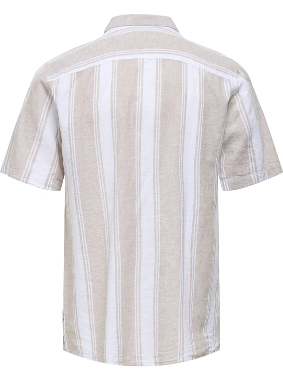 ONLY & SONS ONSCAIDEN SS STRIPE LINEN RESORT SH 22026109