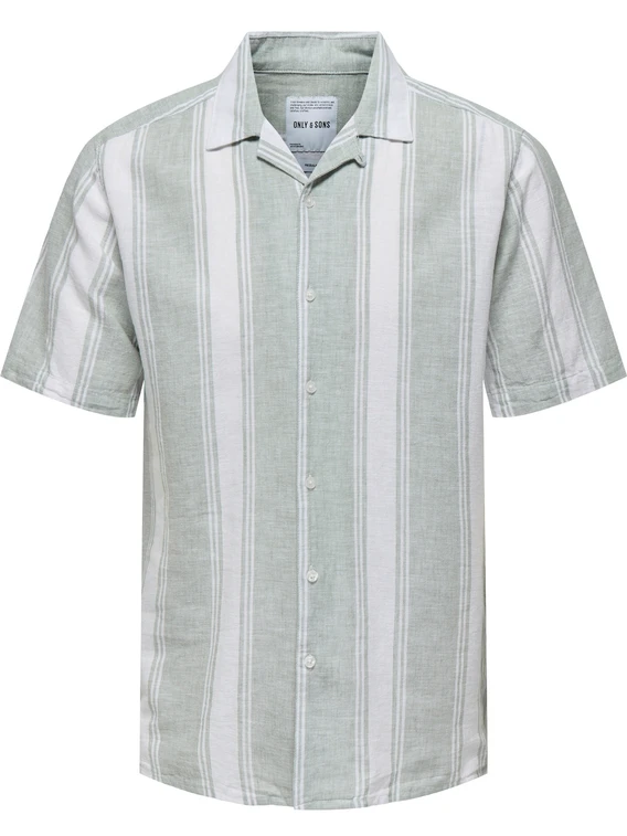 ONLY & SONS ONSCAIDEN SS STRIPE LINEN RESORT SH 22026109