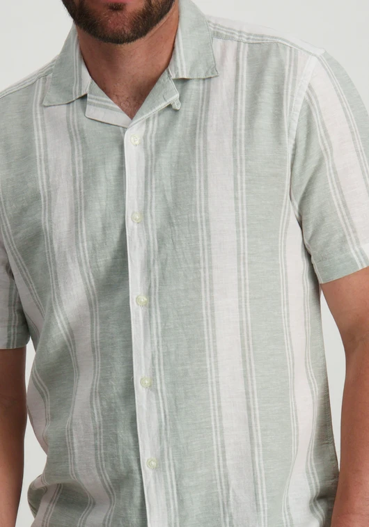 ONLY & SONS ONSCAIDEN SS STRIPE LINEN RESORT SH 22026109