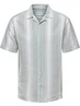 ONLY & SONS ONSCAIDEN SS STRIPE LINEN RESORT SH 22026109