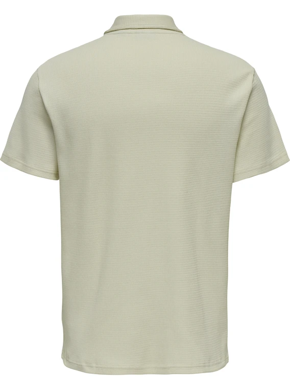 ONLY & SONS ONSCAL REG STRUCT SS HALFZIP POLO 22032821