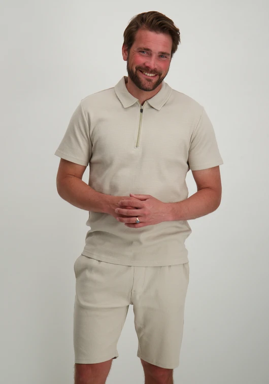 ONLY & SONS ONSCAL REG STRUCT SS HALFZIP POLO 22032821