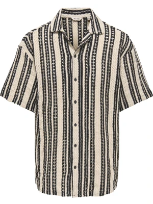 ONLY & SONS ONSDANI CROCHET SS SHIRT 22030511