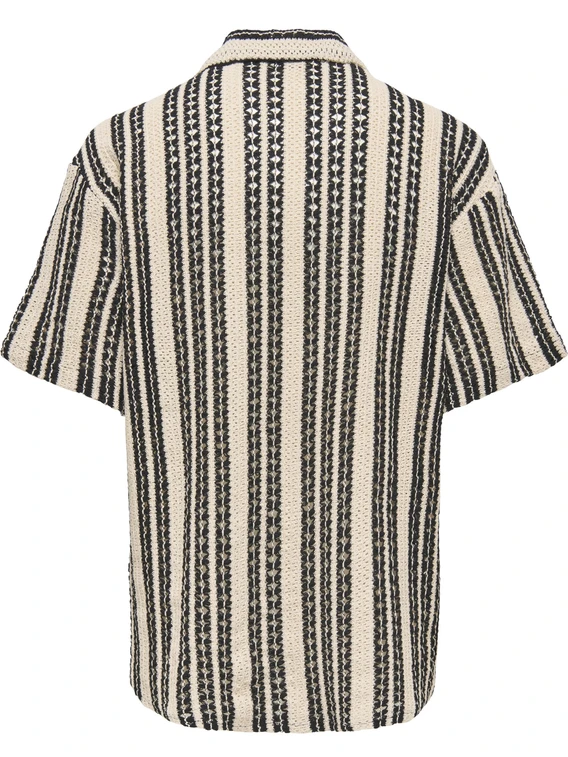 ONLY & SONS ONSDANI CROCHET SS SHIRT 22030511