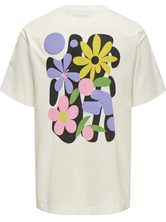 ONLY & SONS ONSFLORA COL PRINT RLX SS TEE 22033752