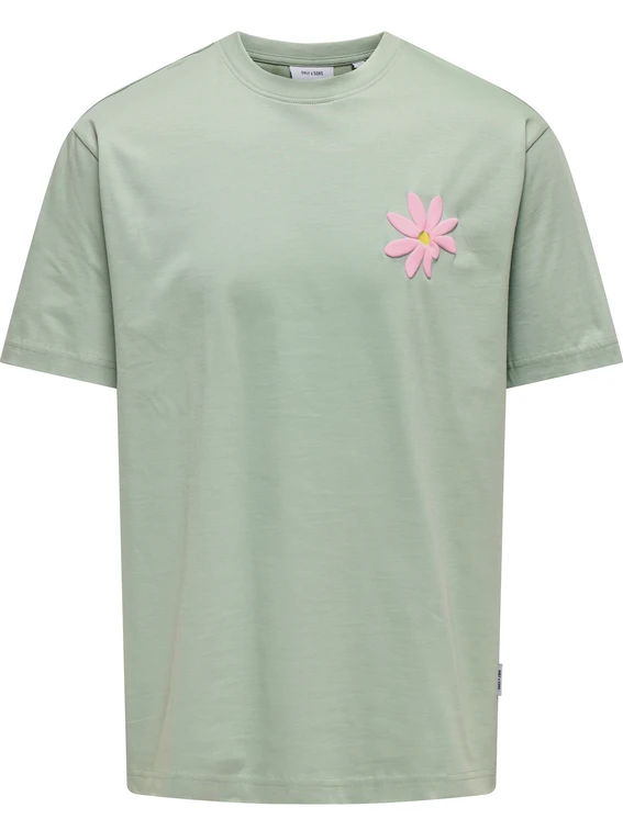 ONLY & SONS ONSFLORA COL PRINT RLX SS TEE 22033752
