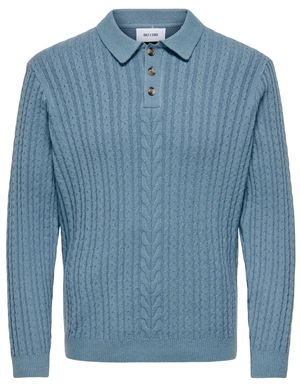 ONLY & SONS ONSFLYNN REG 5 PBT STRUC LS POLO KN 22031532