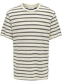 ONLY & SONS ONSIAN REG SS STRIPE STRUCT TEE 22032819