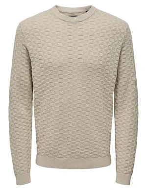 ONLY & SONS ONSKALLE REG 12 STRUC CREW KNIT NOO 22026559