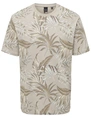 ONLY & SONS ONSKASH REG LEAF AOP SS TEE 22028689