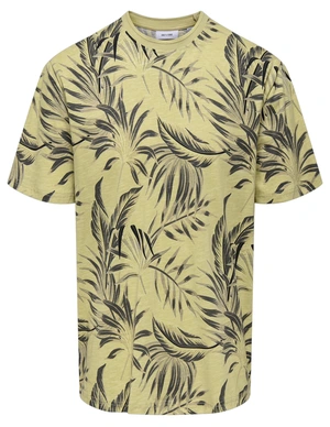 ONLY & SONS ONSKASH REG LEAF AOP SS TEE 22028689