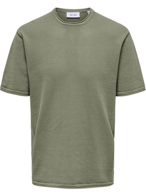 ONLY & SONS ONSKEN RLX SS CROCHET CREW KNIT 22032537
