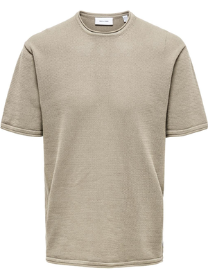 ONLY & SONS ONSKEN RLX SS CROCHET CREW KNIT 22032537