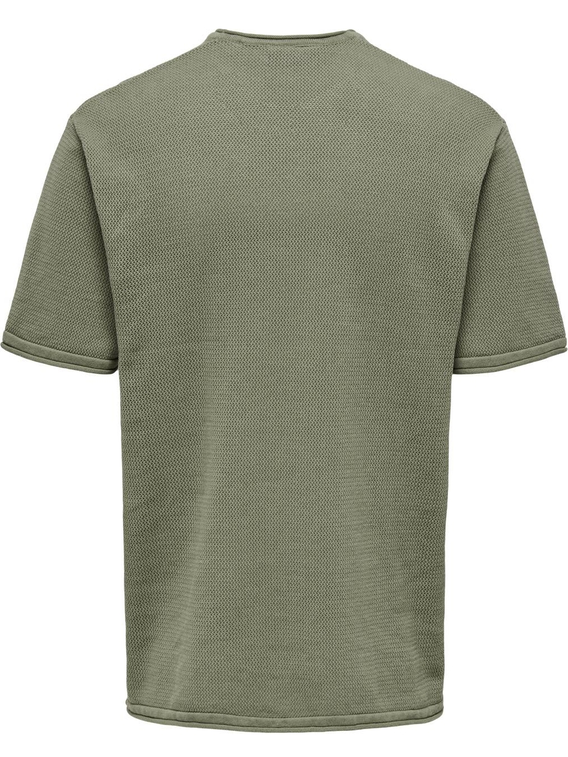 ONLY & SONS ONSKEN RLX SS CROCHET CREW KNIT 22032537