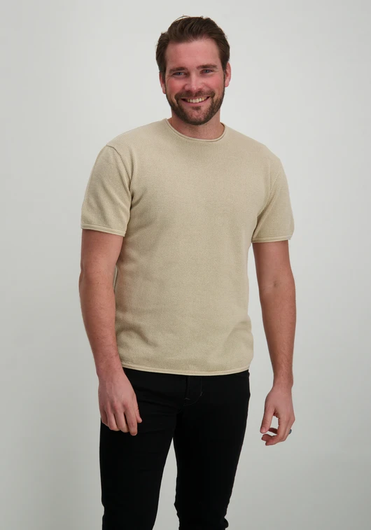 ONLY & SONS ONSKEN RLX SS CROCHET CREW KNIT 22032537