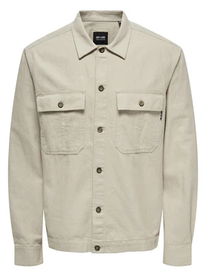 ONLY & SONS ONSKENNET LS LINEN OVERSHIRT NOOS 22019758