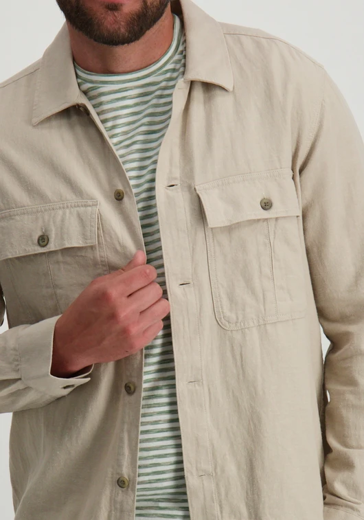 ONLY & SONS ONSKENNET LS LINEN OVERSHIRT NOOS 22019758