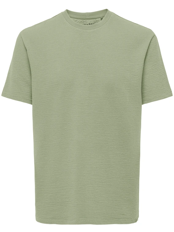 ONLY & SONS ONSKIAN LIFE REG SEERSUCKER SS TEE 22028692