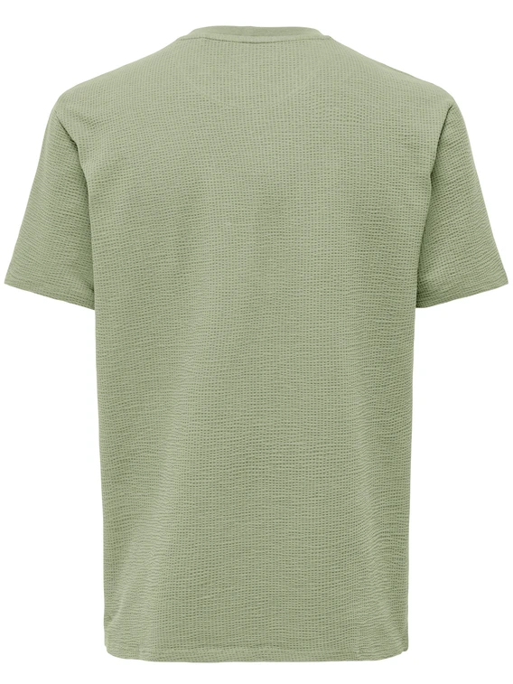 ONLY & SONS ONSKIAN LIFE REG SEERSUCKER SS TEE 22028692