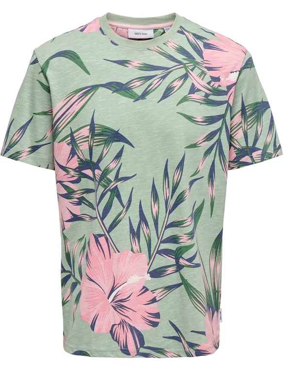 ONLY & SONS ONSKLOP REG SS FLORAL TEE NOOS 22022164