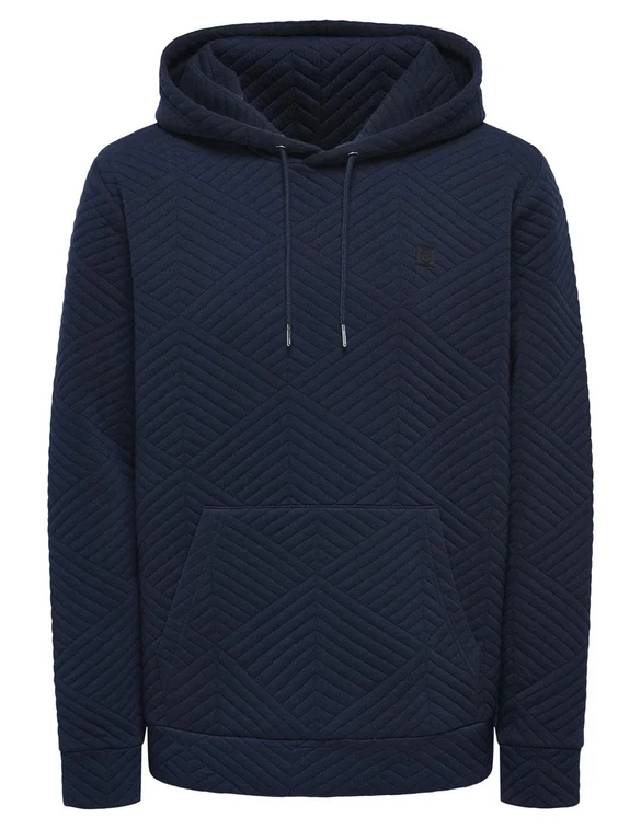 ONLY & SONS ONSKYLE REG QUILT HOODIE 3608 SWT 22023608