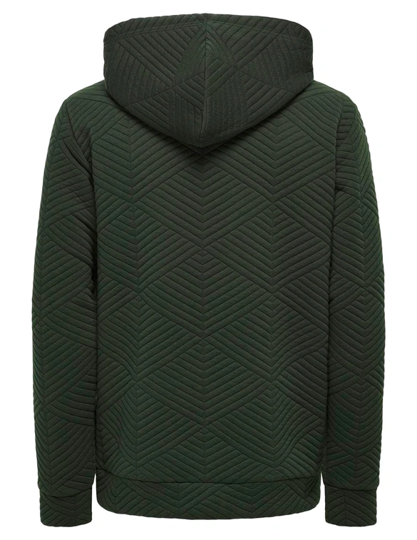 ONLY & SONS ONSKYLE REG QUILT HOODIE 3608 SWT 22023608