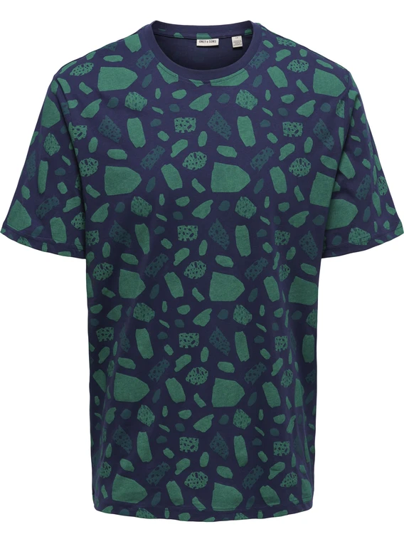ONLY & SONS ONSLEVI REG DITSY AOP SS TEE CS 22023392
