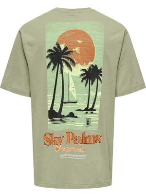 ONLY & SONS ONSLUIS PALM RLX SS TEE CS 22035584