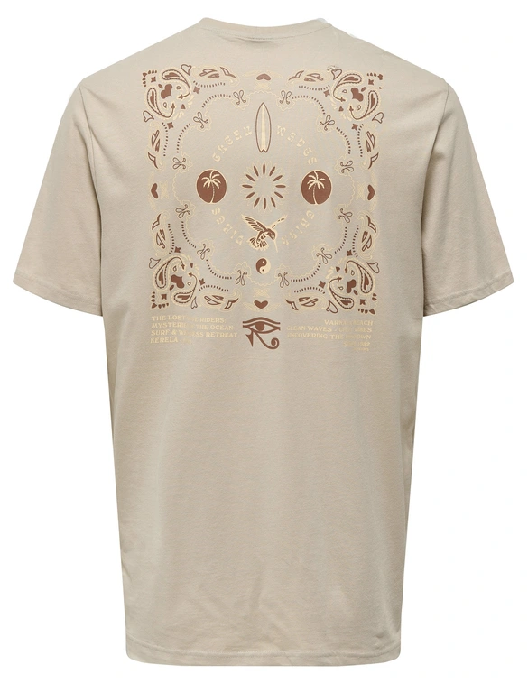 ONLY & SONS ONSMANUEL LIFE REG SS DESERT TEE CS 22035647