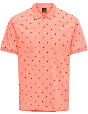 ONLY & SONS ONSMILAN REG DITSY AOP POLO CS 22023393