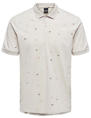 ONLY & SONS ONSMILAN REG DITSY AOP POLO CS 22023393