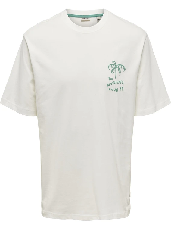 ONLY & SONS ONSMILO SKETCH RLX COAST SS TEE CS 22035271