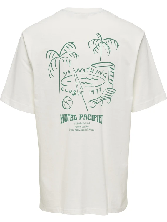 ONLY & SONS ONSMILO SKETCH RLX COAST SS TEE CS 22035271