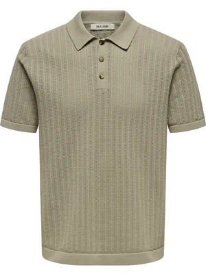 ONLY & SONS ONSMOON REG 12 SS POLO KNIT 22032760