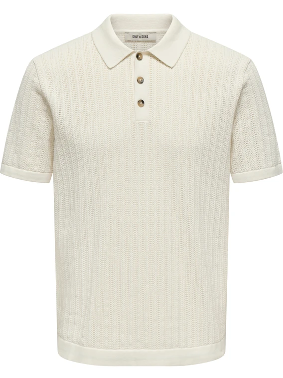ONLY & SONS ONSMOON REG 12 SS POLO KNIT 22032760