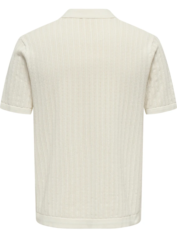 ONLY & SONS ONSMOON REG 12 SS POLO KNIT 22032760