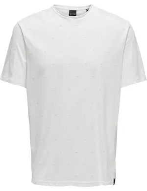 ONLY & SONS ONSMYRON LIFE REG SS DITSY TEE CS 22029480