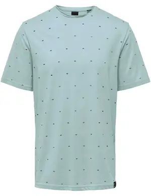 ONLY & SONS ONSMYRON LIFE REG SS DITSY TEE CS 22029480