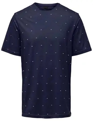 ONLY & SONS ONSMYRON LIFE REG SS DITSY TEE CS 22029480
