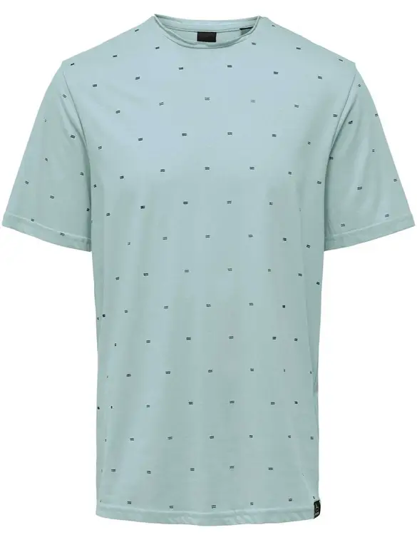 ONLY & SONS ONSMYRON LIFE REG SS DITSY TEE CS 22029480