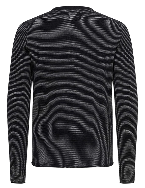 ONLY & SONS ONSNIGUEL 12 STRIPE CREW KNIT 22019544