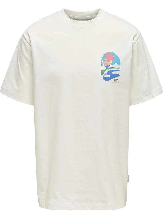 ONLY & SONS ONSPALM DAYS PRINT RLX SS TEE 22033417