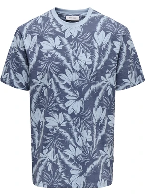 ONLY & SONS ONSPERRY LIFE REG LEAF AOP SS TEE N 22025283