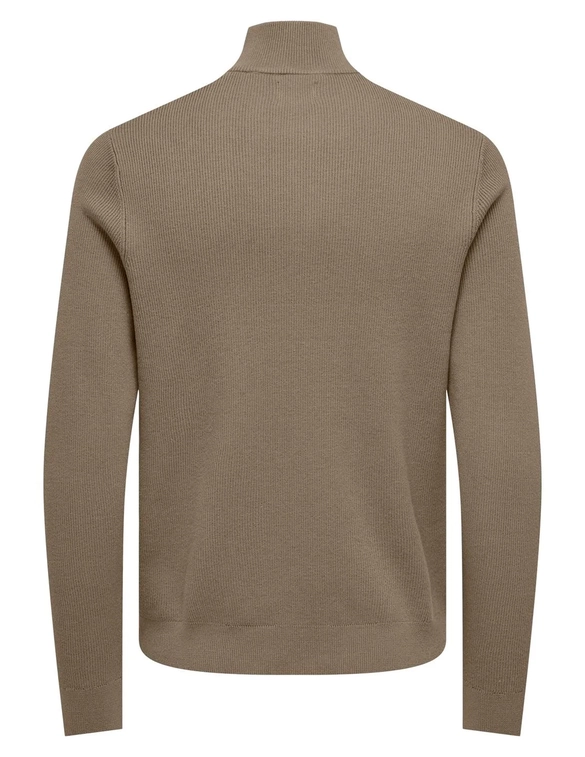 ONLY & SONS ONSPHIL REG 12 STRUC HALF ZIP KNIT 22023210