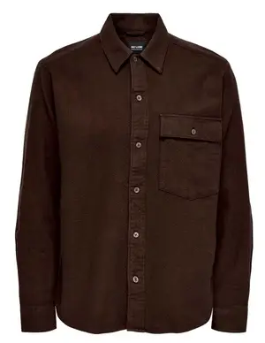 ONLY & SONS ONSTOM LIFE LS RLX SLUB SOLID SHIRT 22022984